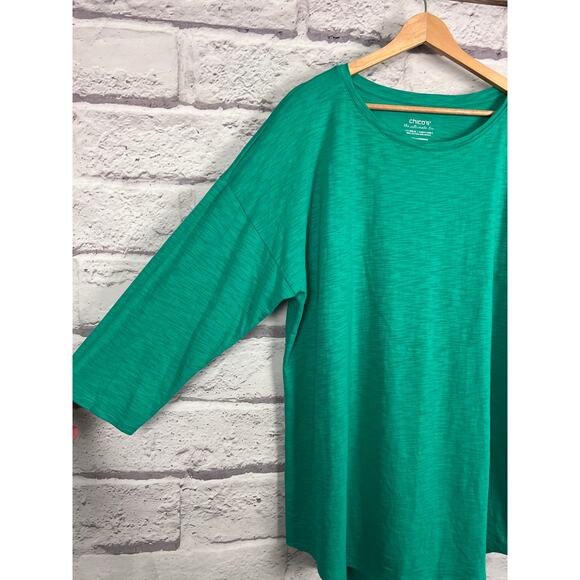 Chicos Womens XL The Ultimate Tee Soft Modal Minimalist Casual Comfort Tunic - Picture 5 of 10